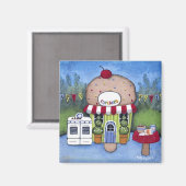 Cupcake Cottage Magnet (Voorkant / Achterkant)