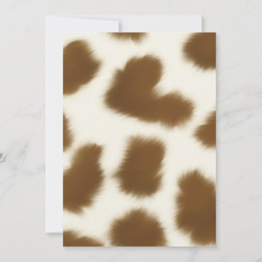 Cupcake cowboy baby douche uitnodiging (Achterkant)