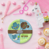 Cupcake Cowboy Baby Jongensdouche 7" Papier Bord (Feest)