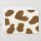 Cupcake Cowgirl Baby Girl Shower Kaart (Achterkant)