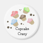 Cupcake Crazy Magneet (Voorkant)