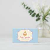 Cupcake Cute Baker sweets Visitekaartje (Staand voorkant)