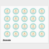 Cupcake Cute Bakkerij gebak snoepjes Ronde Sticker (Vel)