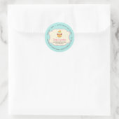 Cupcake Cute Bakkerij gebak snoepjes Ronde Sticker (Tas)