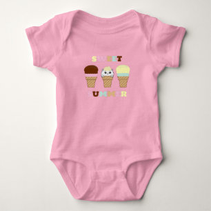 Cupcake Cute Sweet Summer Cat Romper