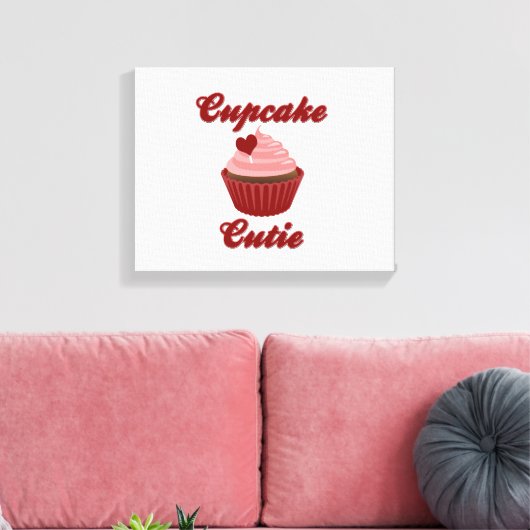 Cupcake Cutie Canvas Afdruk (Insitu (Woonkamer))