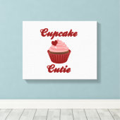 Cupcake Cutie Canvas Afdruk (Insitu (Houten vloer))
