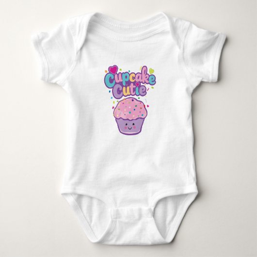 Cupcake Cutie Kawaii Stijl Confetti, Stippen Harte Romper (Voorkant)