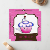 Cupcake Cutie Notecards Notitiekaartje (Voorkant / Achterkant in situ)