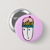 cupcake cutie ronde button 5,7 cm (Voorkant /achterkant)