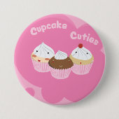 Cupcake Cuties! Ronde Button 7,6 Cm (Voorkant)