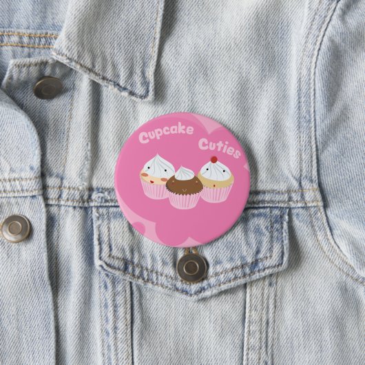 Cupcake Cuties! Ronde Button 7,6 Cm (In situ)