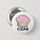 Cupcake Czar Ronde Button 5,7 Cm (Voorkant /achterkant)