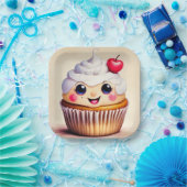 Cupcake Dagen papier borden Papieren Bordje (Feest)