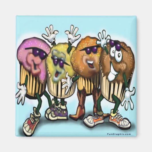 CupCake Dance Magneet (Voorkant)
