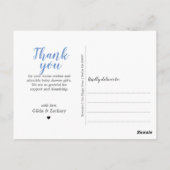 Cupcake Dank je Baby Sprinkle Baby shower Briefkaart (Achterkant)