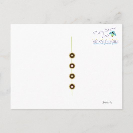 Cupcake Dank je Briefkaart (Achterkant)