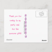 Cupcake Dank je Briefkaart (Achterkant)