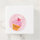 Cupcake dank u - Merci Bedankjes Labels (In situ)