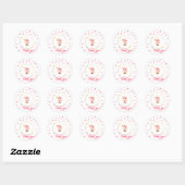★ Cupcake dank u Ronde Sticker (Vel)