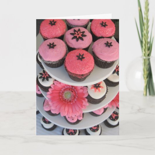 Cupcake dankt u bedankkaart (Voorkant)