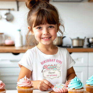 Cupcake Decorating Party Schattige Bakken Verjaard T-shirt