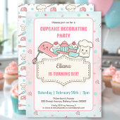 Cupcake Decorating Party Schattigee Baking Girl Ve Kaart
