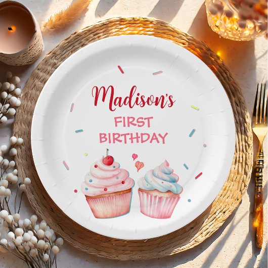 Cupcake Decorating Party Schattigee Baking Girl Ve Papieren Bordje