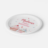 Cupcake Decorating Party Schattigee Baking Girl Ve Papieren Bordje (Gekanteld)