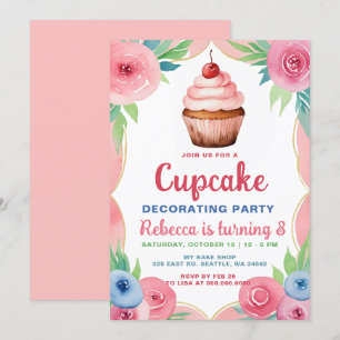 Cupcake decoreren Party Girl Verjaardag Kaart