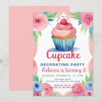 Cupcake decoreren Party Girl Verjaardag