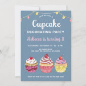 Cupcake decoreren Party Girl Verjaardag Kaart (Voorkant)