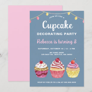 Cupcake decoreren Party Girl Verjaardag Kaart