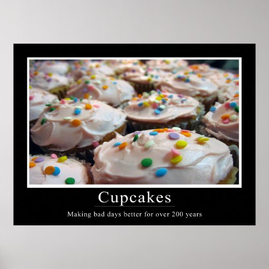 Cupcake Demotivationstijl Poster (Voorkant)