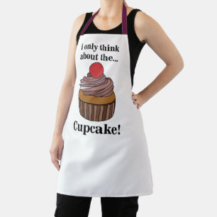 Cupcake denk ik alleen maar aan de cupcake schort