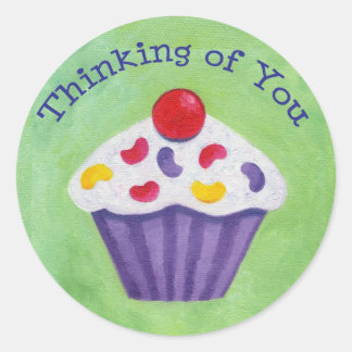 Cupcake Denken aan je sticker