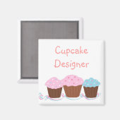 Cupcake Designer Magneet (Voorkant / Achterkant)