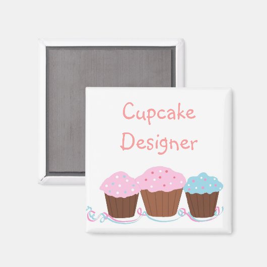 Cupcake Designer Magneet (Voorkant / Achterkant)