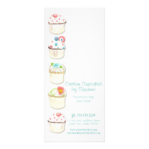 Cupcake Dessert Baking Bakery Business Identity Reclamekaart