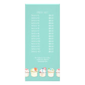 Cupcake Dessert Baking Bakery Business Identity Reclamekaart (Achterkant)