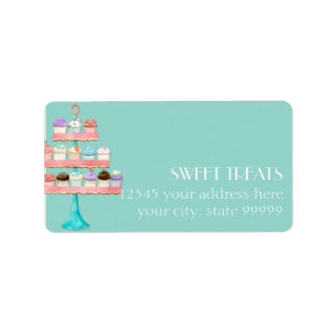 Cupcake Dessert Baking Bakery Business Package Etiket