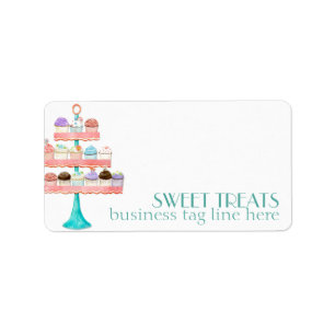 Cupcake Dessert Baking Bakery Business Package Etiket