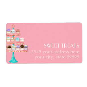 Cupcake Dessert Baking Bakery Business Package Etiket