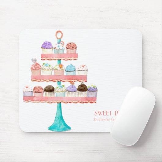 Cupcake Dessert Baking Bakery Business Package Muismat (Met muis)