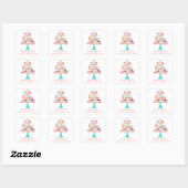 Cupcake Dessert Baking Bakery Business Package Vierkante Sticker (Vel)