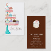 Cupcake Dessert Baking Bakery Business Package Visitekaartje (Voorkant / Achterkant)