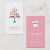 Cupcake Dessert Baking Bakery Business Package Visitekaartje (Voorkant / Achterkant)