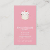 Cupcake Dessert Baking Bakery Business Package Visitekaartje (Achterkant)