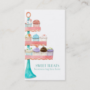 Cupcake Dessert Baking Bakery Business Package Visitekaartje