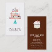 Cupcake Dessert Baking Bakery Business Package Visitekaartje (Voorkant / Achterkant)